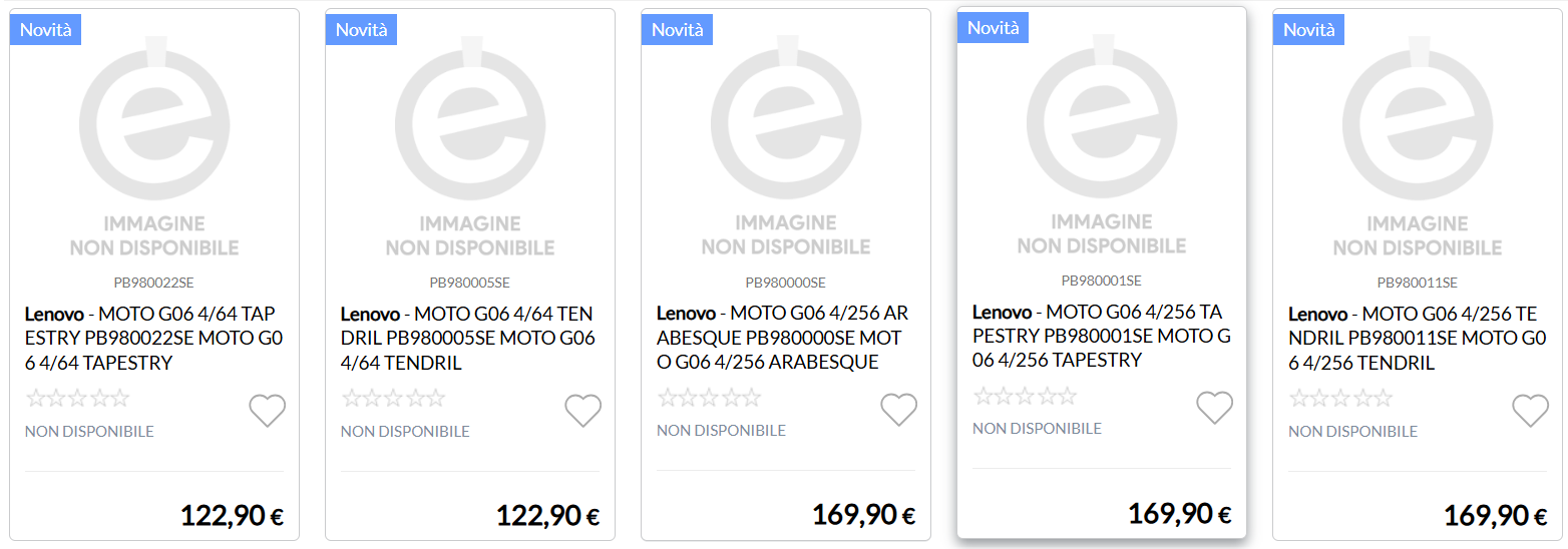 Moto G06 EPTO listing