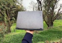 Asus TUF Gaming A14 Review: Testing AMD Ryzen AI Max+ 392 in a Real Gaming Laptop Asus TUF Gaming A14 rear design outdoors. (Source: Yetnesh Dubey / XpertPick)