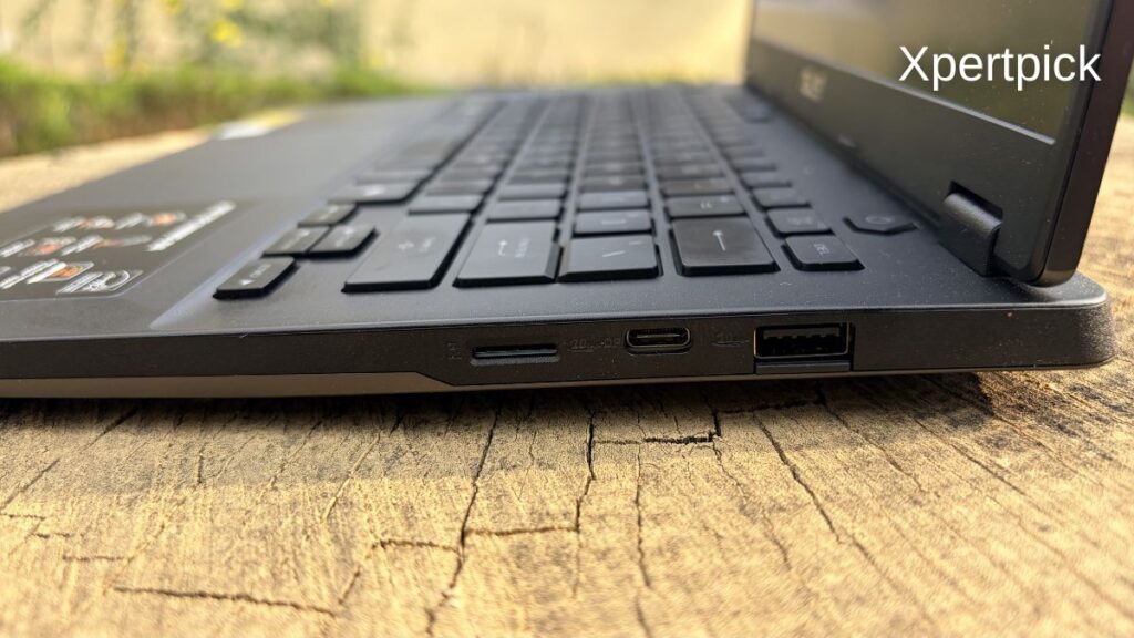 Asus TUF Gaming A14 left-side ports. (Source: Yetnesh Dubey / XpertPick)