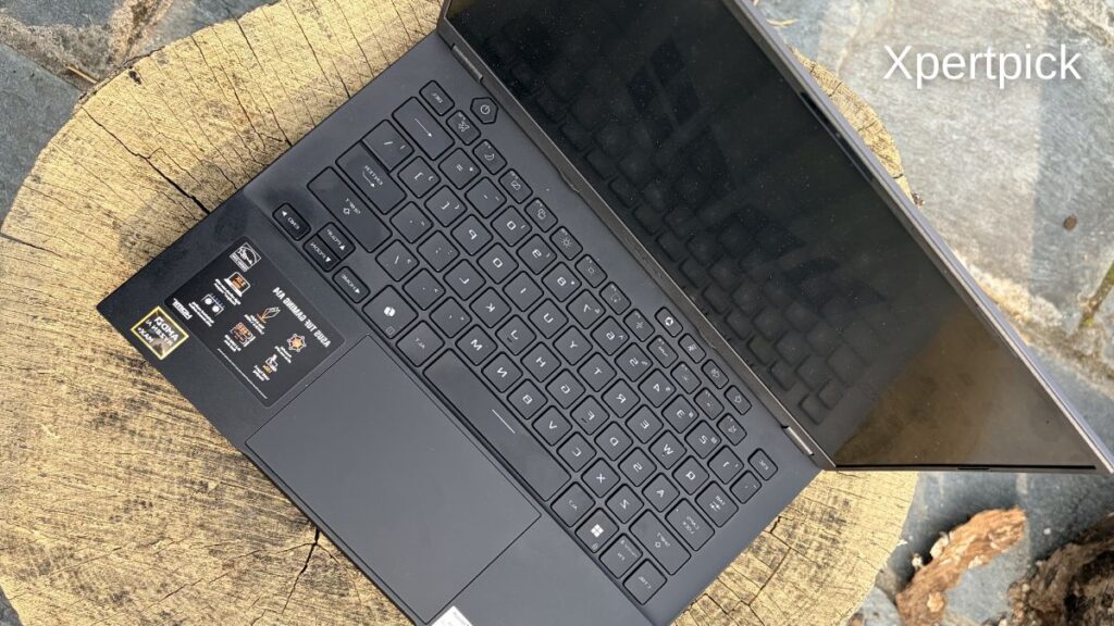 Asus TUF Gaming A14 keyboard and touchpad. (Source: Yetnesh Dubey / XpertPick)