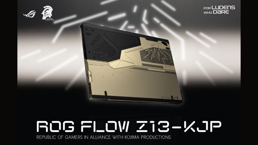 Asus ROG Flow Z13 Kojima Productions Edition (2026) showing the custom rear panel design developed in collaboration with Kojima Productions. (Asus India)