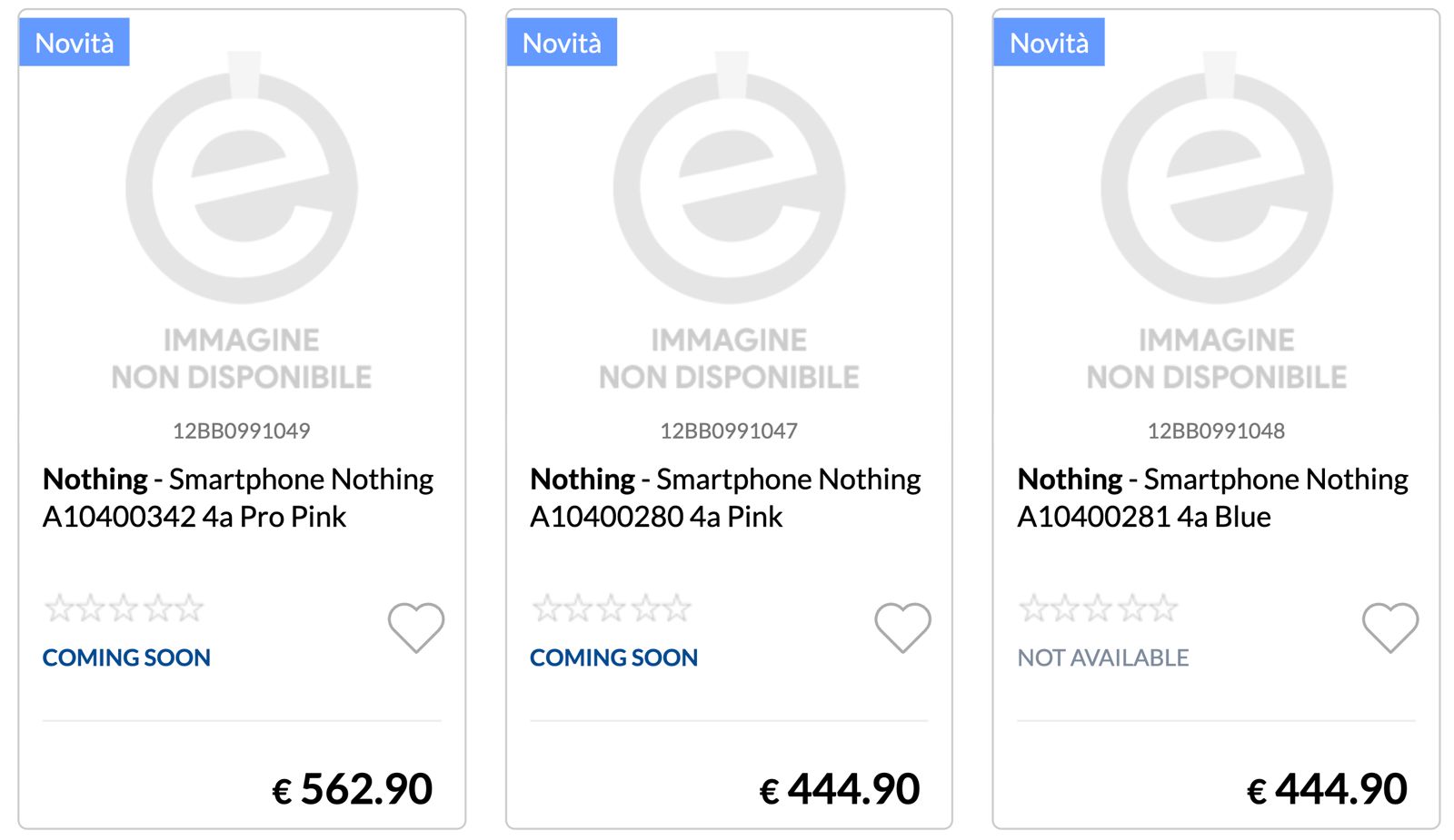Nothing Phone (4a), Phone (4a) Pro prices appear on Epto