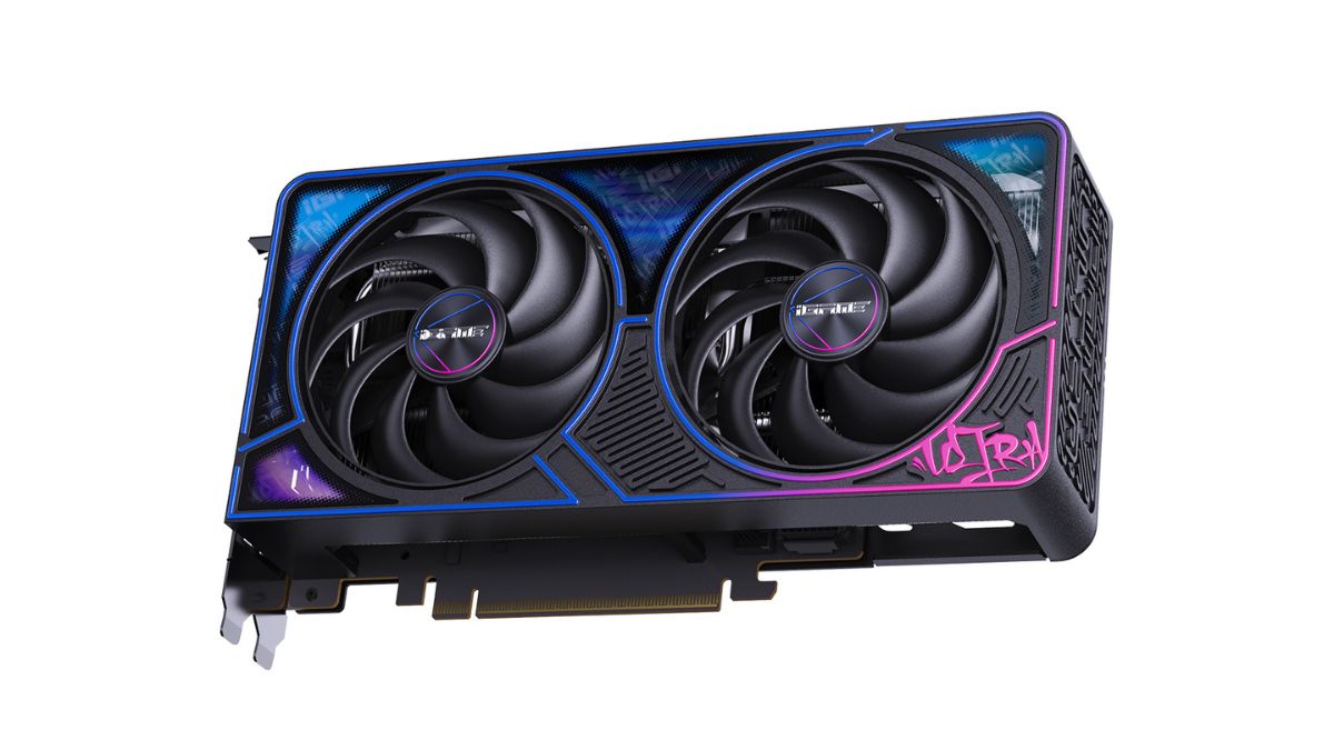 Colorful iGame GeForce RTX 5060 Ti Ultra DUO OC graphics card with dual-fan cooler and Graffiti RGB lighting. (Source: Colorful)