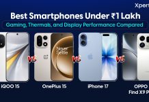 Best Smartphones Under Rs 1 Lakh: Gaming, Thermals, and Display Performance Compared
