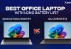 Samsung Galaxy Book6 Pro vs Asus ZenBook S 14: Best Office Laptop With Long Battery Life?